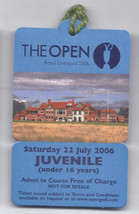 2006 British Open Ticket Saturday July 22nd 3rd Tournament Round Tiger Woods Win - £265.12 GBP