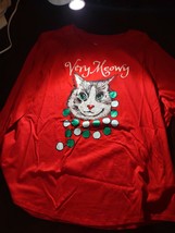 Very Meow 3X Long Sleeve Christmas T-Shirt - £11.14 GBP