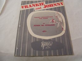 Frankie and Johnny - Belwin Pub. Vintage Sheet Music - £3.01 GBP