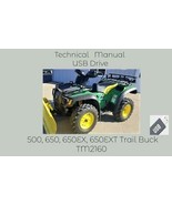 John Deere 500 650 650EX 650EXT Trail Buck Utility ATV Technical Manual ... - £14.91 GBP