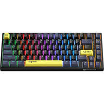 ONIKUMA G52 82 Keys RGB Lighting Wired Mechanical Keyboard, Type:Blue Sw... - $36.99