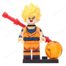 New Super Saiyan Son Goku (Original) Dragon Ball Z Minifigure Gift For K... - £11.23 GBP