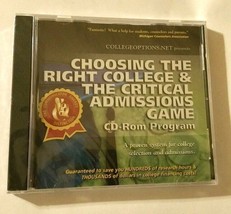 Choosing The Right College &amp; The Critical Admissions Game PC/CD Planning Guide - £9.39 GBP
