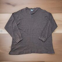 Bugle Boy Ribbed Shirt Mens Size Large Tall Brown Long-Sleeve L - $22.77