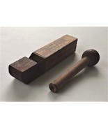 1920s antique ADVERTISING WOOD WHISTLE berks pa CROLL &amp; KECK boy&#39;s store - £53.00 GBP