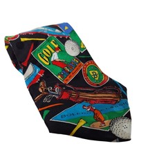 Vintage 1992 Addiction Golf Poster Balls Tees Shoes Clubs Novelty Silk N... - $17.04