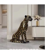 Leopard sculpture luxury home decor animal figurine big sculpture,entran... - $449.00