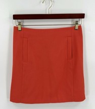 Banana Republic A Line Skirt Size 4 Coral Orange Back Zipper Womens NEW - £23.37 GBP