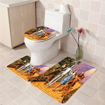 3Pcs/set Wizard of Oz Bathroom Toilet Mat Set Anti Slip Bath Mat Decorati - £25.66 GBP+