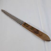 Vintage Robinson Stainless Serrated Curved Grapefruit Knife Wood Handle USA - €10,28 EUR