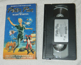 Classic Peter Pan (VHS, 1990) with Mary Martin with Cover - £13.94 GBP