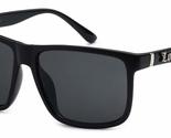 Locs 91055 Black Sunglasses | Authentic Gangster Oversized Eyewear Flat ... - £11.78 GBP