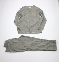 Vtg 60s Streetwear Mens Medium Sanforized Cotton 2 Piece Pajamas Loungew... - £69.78 GBP