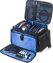 Cable File Bag with Detachable Dividers, DJ Gig Bag Cord Organizer Case - $1,608.22 MXN