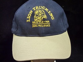Lion Trucking Seattle WA Baseball Hat Cap Adjustable Port Authority - £15.78 GBP