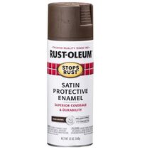 Rust-Oleum Stops Rust Satin Dark Brown Protective Enamel Spray Paint - $14.95