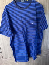 Polo Ralph Lauren Men&#39;s  Stripe Classic Fit Short Sleeve T-Shirt Large - £24.03 GBP