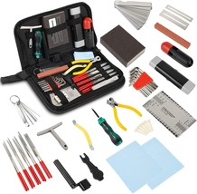 49 Pcs Guitar Setup Kit - Guitar Maintenance Kit For Guitar Ukulele Bass Banjo - £31.19 GBP