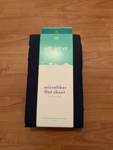 1x Pillowfort Microfiber Blue Full Size Flat Sheet 81&quot;x96&quot; - $41.03
