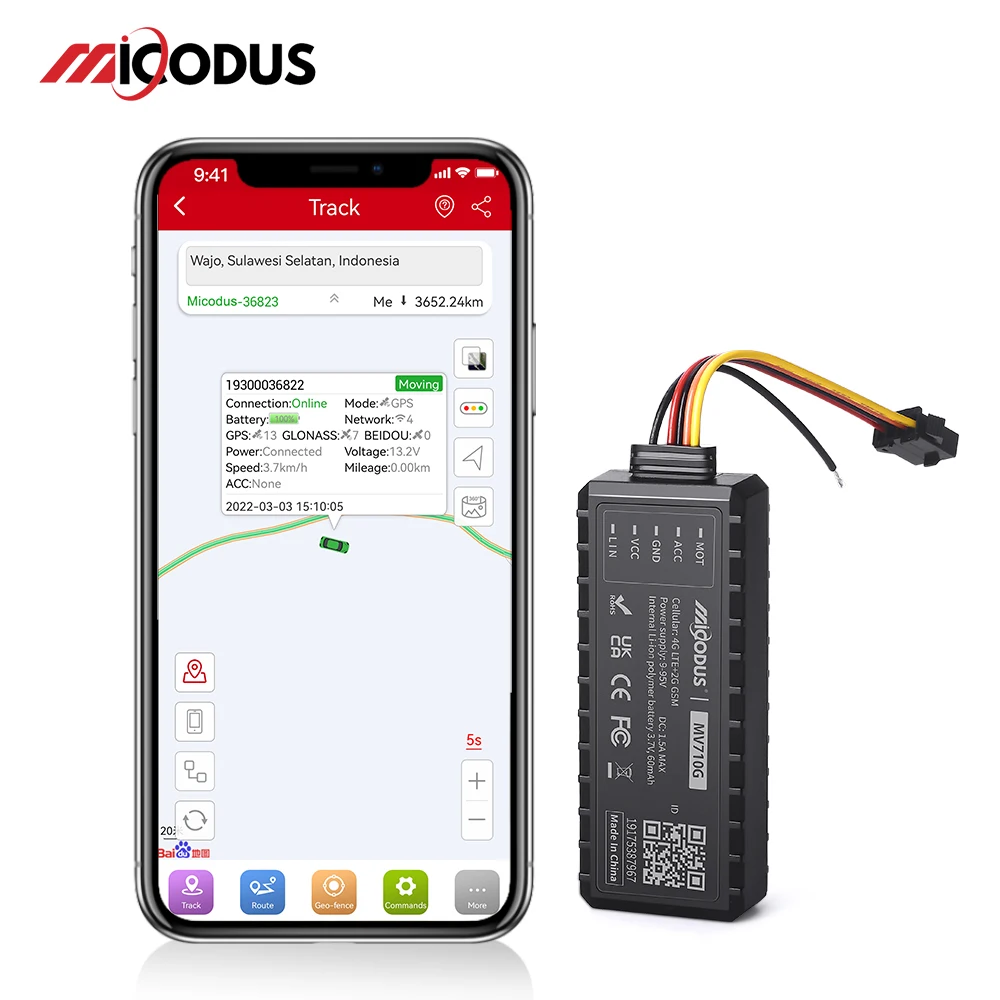 Mi Codus Rastreador Veiculo Gps Para Auto MV710G 9-90V Cut Off Fuel Mini 4G Gps - £28.06 GBP