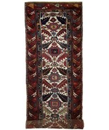 Alfombra antiguo Oriental hecho a mano 122cm x 436cm 1840s - 1B658 - $13,065.10 CAD