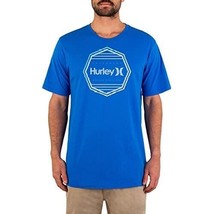 Hurley Men&#39;s Everyday Washed Corp Glitch T-shirt Signal Blue-XL - £16.05 GBP