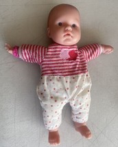 JC Toys 12&quot; Berenguer Baby Doll Infant Blue Eyes Cloth Body Collectible ... - $24.74