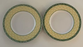 Two Villeroy &amp; Boch Germany Switch Summerhouse Acacia Dinner Plates 10.5&quot; - £43.27 GBP