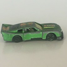 Summer Marz Karz Toy Racecar Vintage Green Car #4 Checkerboard S8002 2.75&quot; - $2.99
