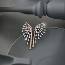 2 Ct Round D/VVS1 Diamond Stud Dangle Earrings 14K White Gold Fn Screw Back - £132.41 GBP