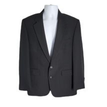 Stafford Classy Black 2 Button Suit Blazer Jacket ~  Sz 40S  - $50.39