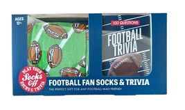 FOOTBALL FAN SOCKS &amp; TRIVIA - The Perfect Gift for Any Football-Mad Friend! - $12.86