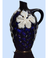 Soviet Porcelain Decanter Jug Grapes Cobalt Gold 1950s USSR Korosten Vin... - $1,040.46 MXN