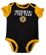 Boston Bruins 12M Baby Outfit One Piece Bodysuit Rookie of the Year NHL New - £29.68 GBP