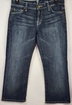 7 For All Mankind Jeans Womens Size 24 Blue Low Rise Skinny Boyfriend Cr... - £19.83 GBP