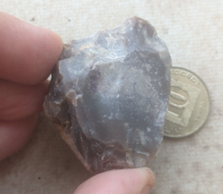 Natural MINERAL Rough Raw FLINT Ancient Stone Rock Modiin Israel #313 - £1.95 GBP