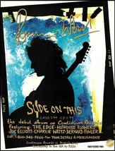 Rolling Stones Ronnie Wood Slide On This 1992 Tower Records album ad print - $4.01