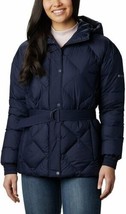 Columbia Women&#39;s Icy Heights Belted Jacket in Navy Blue $230, Sz M, NEW! - $89.09