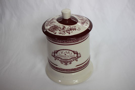 Cigars International White and Red Ceramic Humidor Jar - $350.00