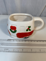 Norfolk Christmas Camper Coffee Mug-Camper Red/White/Green EUC w/Crazing... - $25.74