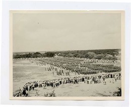 Texas A&amp;M Photograph 1930&#39;s Cadets on Parade Grounds with Large Crowd Watching  - £22.15 GBP