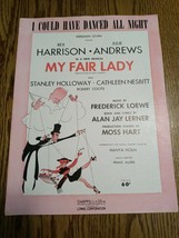 Vintage I Could Have Danced All Night MY FAIR LADY Sheet Music 1956 - £14.98 GBP
