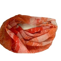 Womens Maurices Infinity Orange Scarf 27&quot; x 37&quot; - $9.00