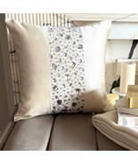 The HomeCentric Cream Throw Pillow Cover Satin Striped - Crystal Glitter - $667.22 MXN+