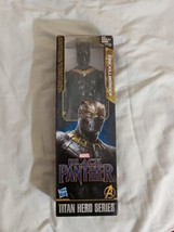 Marvel Avengers Black Panther Titan Hero Series Erik Killmonger Action Figure 4+ - £12.03 GBP