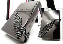 The Angel&#39;s Wing 3 Sides Metal Black No.10254 Zippo 2011 MIB Rare - £73.97 GBP