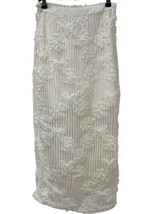 B.right floral knit midi skirt Ivory - $475.91 MXN