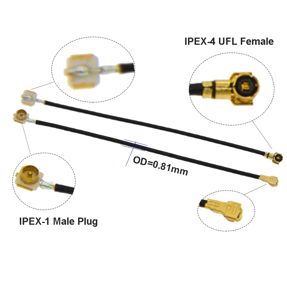 House Home 1PCS Ipex Cable Male A IPEX1 To IPEX4 MHF4 U.Fl Ipx Female Jack Con At - £19.98 GBP