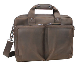 Vagarant Traveler Classic Medium Full Grain Leather Messenger Laptop Bag... - £141.83 GBP