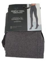 Simply Simply Vera Vera Wang Runway Heather Grey Control Top Tights Size 1 New - £7.75 GBP